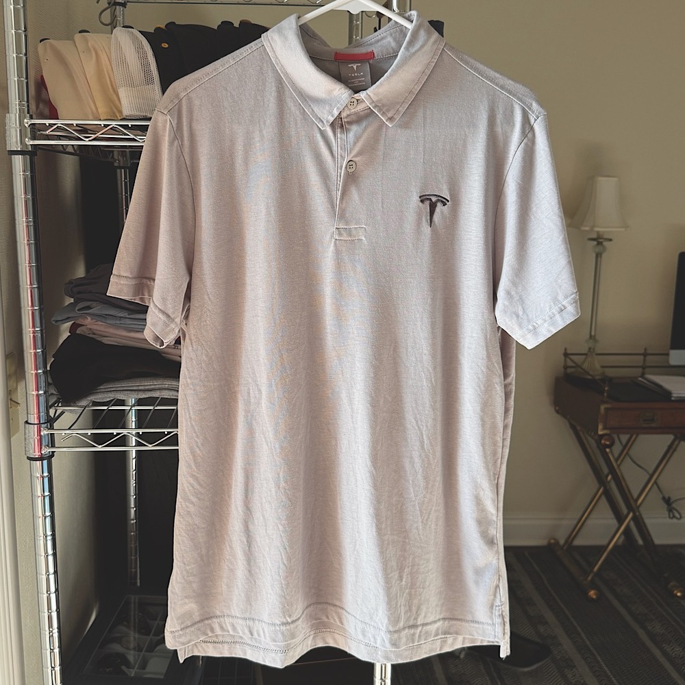 Tesla Polo - Men’s Medium - Gray